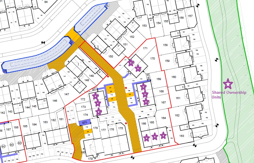 St James Site Plan Plots 164 To 174
