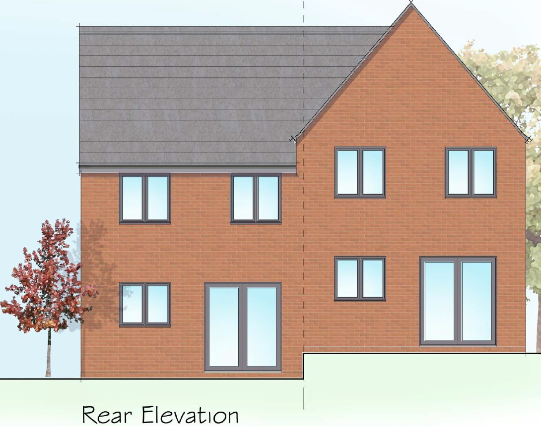 Type A 3 Bed Rear Elevation