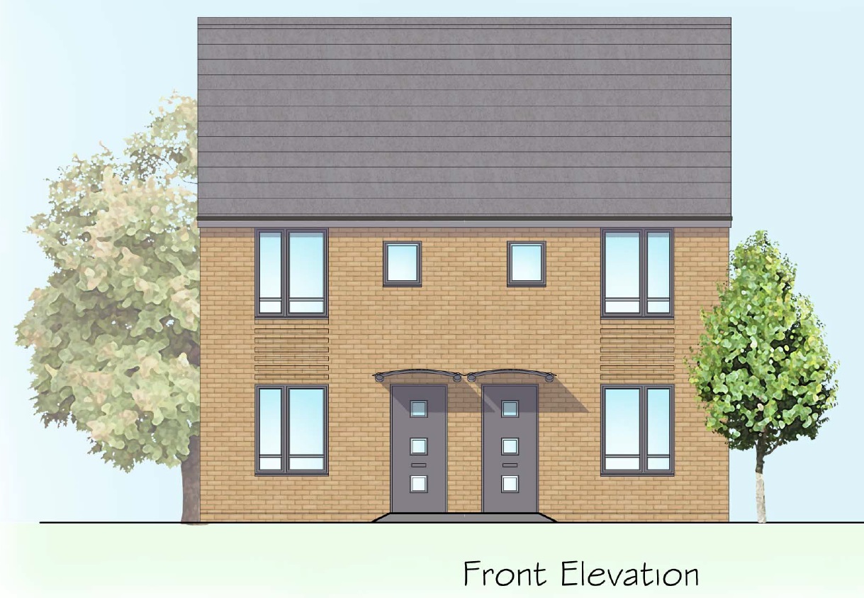 Type B 2 Bed Front Elevation