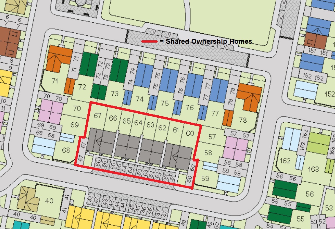 Site Plan For Plots 61 67