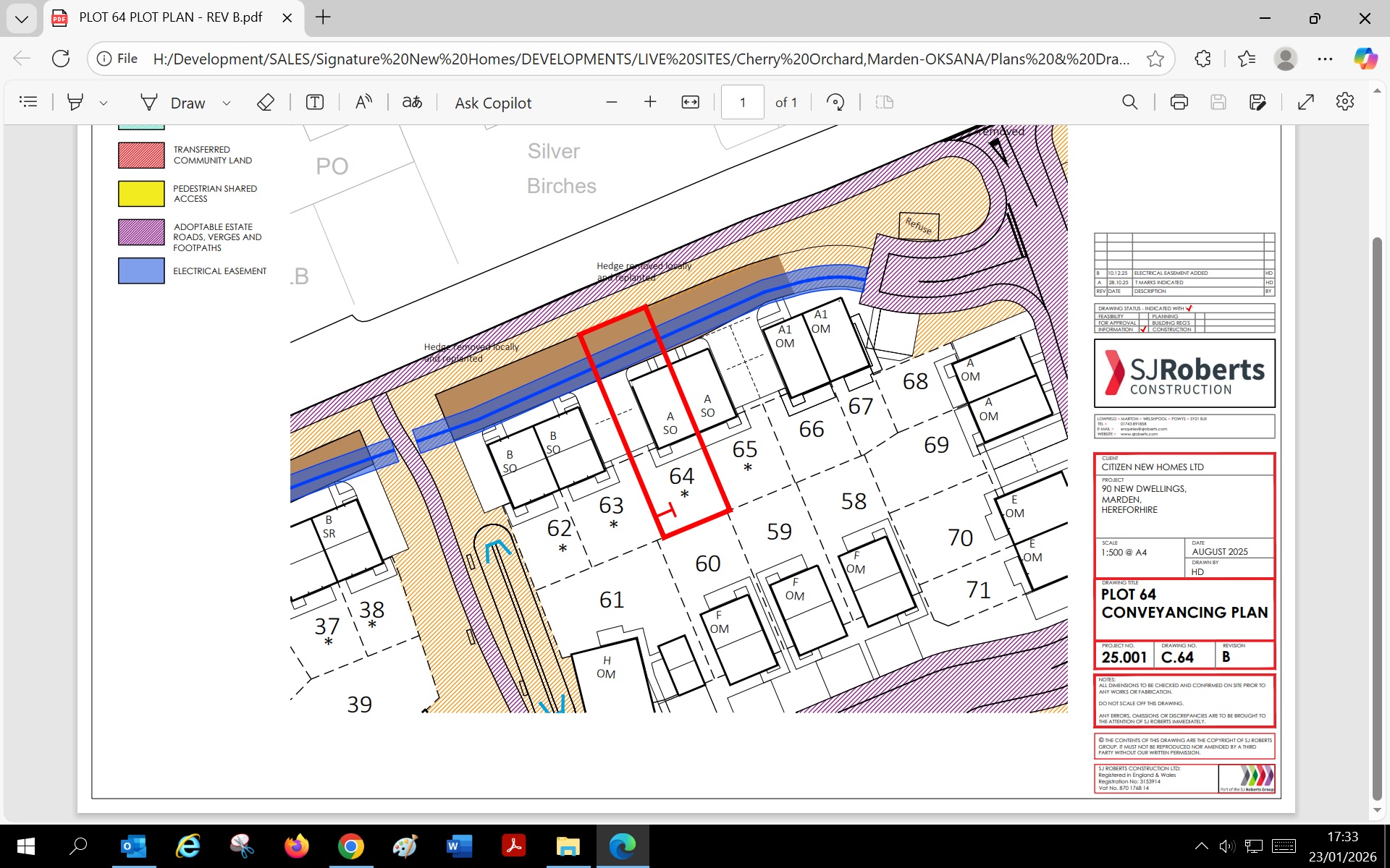Cherry Orchard “Wellington” 2 Bed Semi Detached House (Plots 64 & 65)