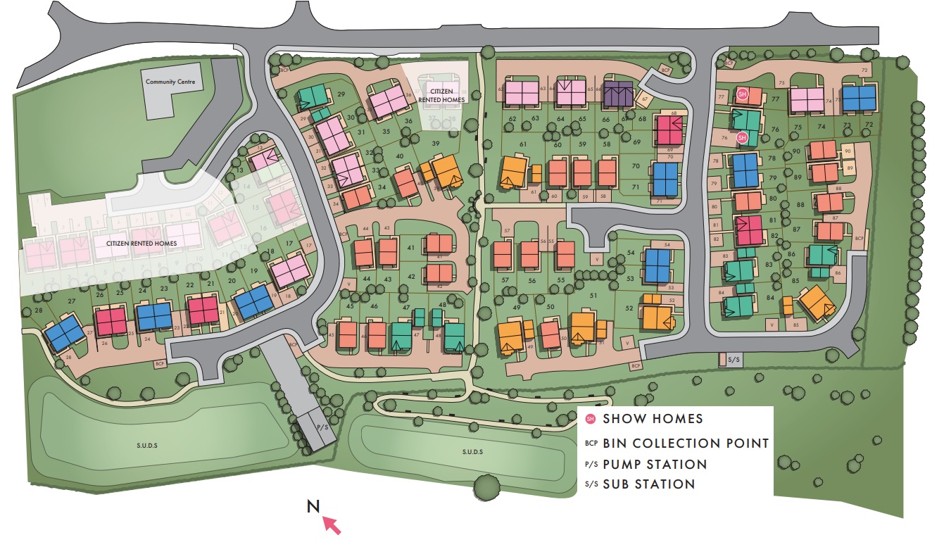 Cherry Orchard – “Florence”  3 Bed Semi Detached House (Plots 70 71 78 & 79)